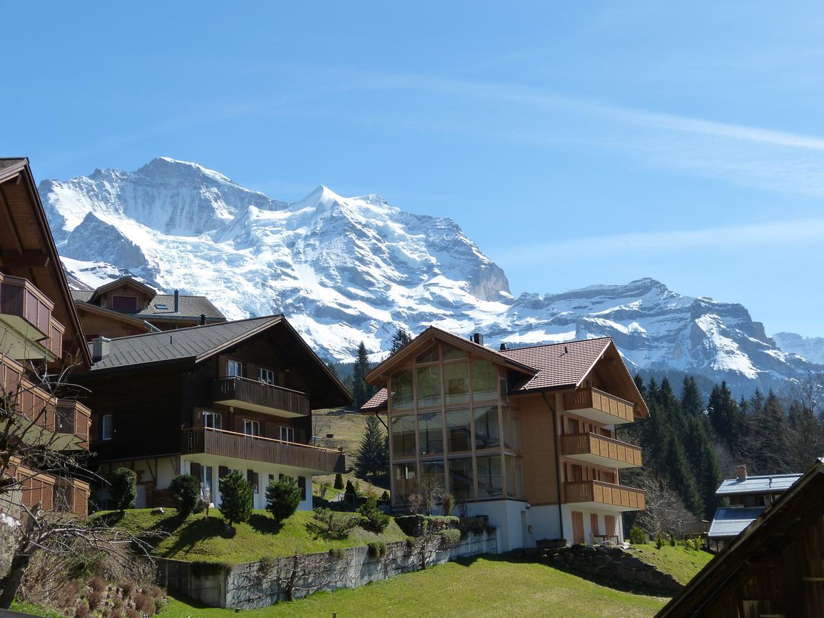 Chalet Am Acher 3 Lejlighed Wengen Eksteriør billede